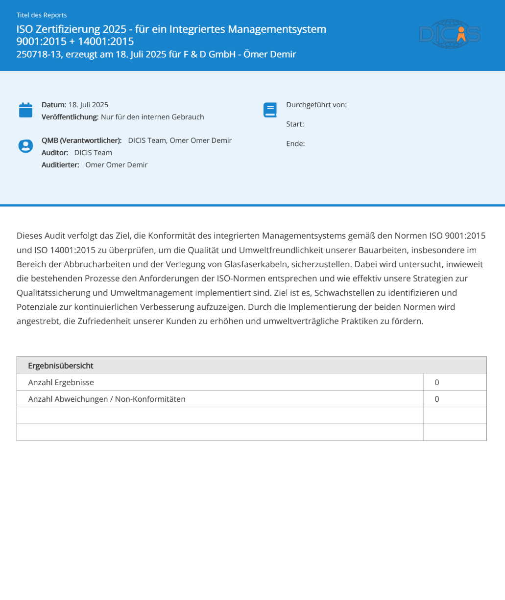 F&D GmbH Zertifikat 8